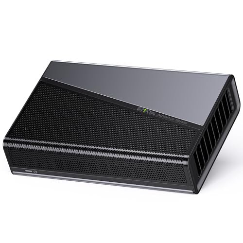 GMKtec AD-GP1 External GPU Docking Station, eGPU Enclosure with AMD Radeon 7600M XT GPU Graphics Card, HDMI2.1, DisplayPort2.0, Oculink, USB4, eGPU Dock