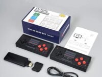 GSH Plug & Play Wireless Video Game for Kids (8 bit Retro Built-in Games) for up to 2 Players-Multi Color