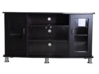 Generic Hudson Mark Wooden LED TV Cabinet Stand /Media Unit Modern Entertainment Center/Glass Door Multi Storage Console Table