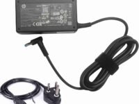 HP 65W AC Blue Pin Laptops Charger Adapter 4.5mm fit for HP Pavilion Black (with 3 pin Power Cable)
