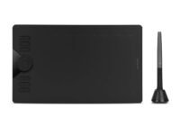 HUION HS610 Drawing Tablet 10x6.25 Inches Graphics Digital Tablet Tilt Function Battery-Free Stylus 8192 Pen Pressure with Touch Ring and 12 Shortcut Keys Support Android Windows MACOS, Black