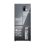 Haier 520L 3Star Lumiere French Door 4-Door Side by Side Frost Free Refrigerator|Convertible|Wi-Fi|Inverter|Colourful Display Panel|My zone|Sun Lit Interior (HRB-600MGU1, Mirror Glass)