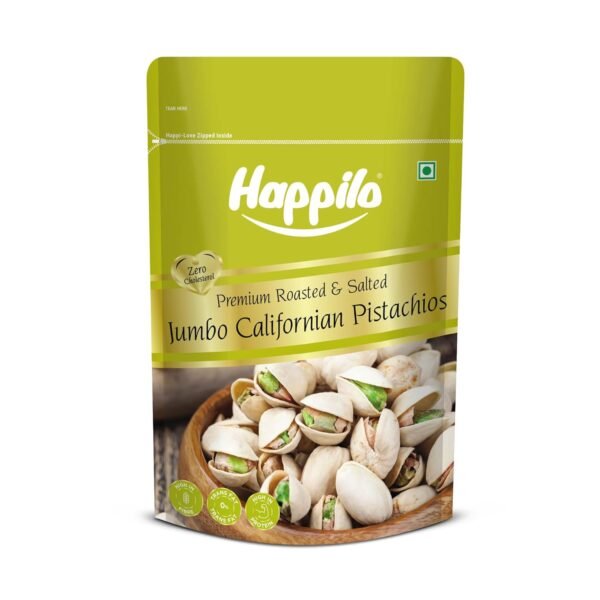 Happilo Premium California Roasted & Salted Pistachios 200g | Healthy Snacks, Dry Fruits, Pista | Tasty & Healthy | High in Protein & Dietary Fiber | Low Calorie Nuts