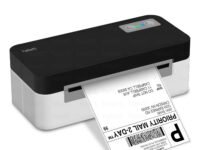 Helett® H30C Lite USB Direct Thermal 4×6 Shipping Label Printer(Barcode)Adjustable Label Size|203DPI Resolution|152mm/s Printing Speed Compatible with Windows,Mac,Linux Chrome OS|White(1Year Warranty)