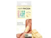Hilary Rhoda Clean & Easy Wax Strips | Cold Wax Strips for Face, Arms, Legs & Underarms | Easy & Convenient Hair Removal Waxing Kit | With 4 Finish Wipes | 20 Strips (White Chocolate - Shade 01)