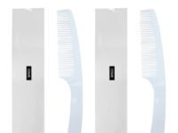 Hotel Toiletries 100 Piece Comb Of Hotel Toiletries Kit Bulk, White Handle Comb Size 19 X 3.5 cm Pack Of 100 Pcs (White).