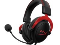 HyperX Cloud II – Wired Gaming Headset for PC, PS5 / PS4. Active Noise Cancellation, Over Ear, circumaural, Closed Back, Virtual 7.1 Surround Sound - Black-Red (4P5M0AA)