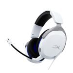 HyperX Cloud Stinger 2 Core - Gaming Headset for PlayStation, Lightweight Over-Ear Headset with mic, Swivel-to-Mute Function, 40mm Drivers (6H9B5AA), White