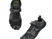 Impakto Barefoot Rooted Wide feet Shoes for Men | Lightweight Running & Training Shoes with Soft Sole & Superior Grip | Running, Jogging Regular Gym Shoes for Men Black