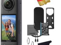 Insta360 X4 8K 360 Waterproof Action Camera, 8K 360, Stabilization, Touch Screen, AI Editing, Live Streaming, Webcam, Voice Control (1TB)