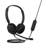 Jabra Evolve 10, On Ear Noise Cancellation Mic with Fully Adjustable Boom Arm and USB-A Connectivity Stereo Headset, Black