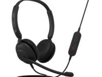 Jabra Evolve 10, On Ear Noise Cancellation Mic with Fully Adjustable Boom Arm and USB-A Connectivity Stereo Headset, Black