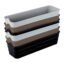 KOLORR Unbreakable Flexi Tray Narrow- Black, Brown, Grey (Pack of 6) | Bathroom Organiser | Desk Organizers for Staitionary Jwellery Tool Cabinet for Bedroom or Washroom Kitchen Office