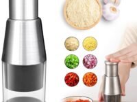 KRLZ Food Chopper, Manual Vegetable, Fruit, Garlic, Nut Chopper, Hand Press Chopper, Dishwasher Safe