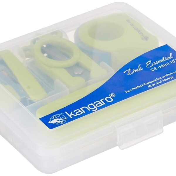 Kangaro Desk Essentials DE-Mini 10 Multipurpose Combo Pack | Stationery Combo Gift Set | Color May Vary, Pack of 1