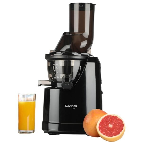 Kuvings B1700 Cold Press Whole Slow Juicer, Patented JMCS Technology for 10% More Juice, All-in-1 Fruit & Vegetable Juicer, 12 Yrs Warranty (Motor), 240W Strong Motor (Phantom Black)