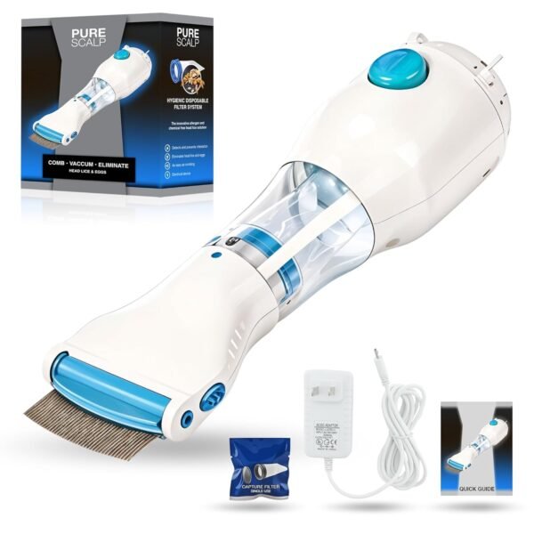 LEOPPARD Electric Lice Removal Machine - Lice And Nits Removal Vacuum Comb, Head Lice Remover Machine For Adults & Kids, Lies Egg Removing [ULITMATE COMPLETE LICE & NITS REMOVAL][UPGRADED]