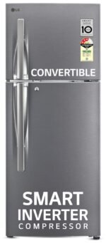 LG 240 L 3 Star Frost-Free Smart Inverter Double Door Refrigerator (GL-S292RDSX, Dazzle Steel, Convertible & Multi Air Flow Cooling)