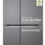 LG 650 L, 3 Star, Smart Inverter Compressor, Convertible, Door Cooling+, Frost Free Double Door Side by Side Refrigerator (GL-B257HDS3, Dazzle Steel, Express Freeze)