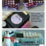 Lancemates Customizable Wired RGB Split Keyboard Kit with Joystick & Wheel - Ergonomic Gasket Mount Design for Enhanced Typing Comfort