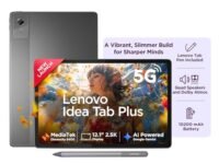 Lenovo Idea Tab Plus with Pen |Wifi +5G |12.1" 2.5K Display, 800nits Peak Brightness |8GB RAM + 256GB ROM (Expandable upto 2TB)| MediaTek Dimensity 6400| 10200mAh|4 Speakers with Dolby Atmos|Luna Grey