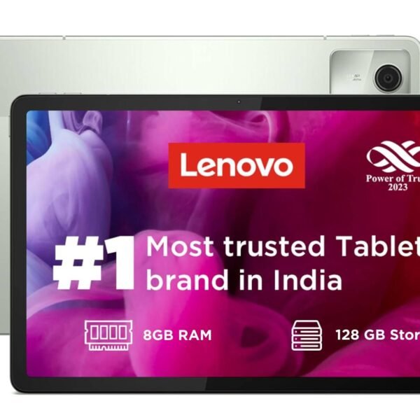 Lenovo Tab M11|8 GB RAM,128 GB ROM|11 Inch,90 Hz,72% NTSC,400 Nits FHD Display| Wi-Fi Only| Micro SD Support Upto 1TB|Quad Speakers with Dolby Atmos|Octa-Core Processor|13 MP Rear Camera SeaFoam Green