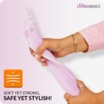 LivingBasics 1 Piece Hair Straightener Silicone Pouch/Straightener Cover Pouch/Heat Resistant Pad for Curling Iron/Styling Pad/Bag for Crimper (Lilac)