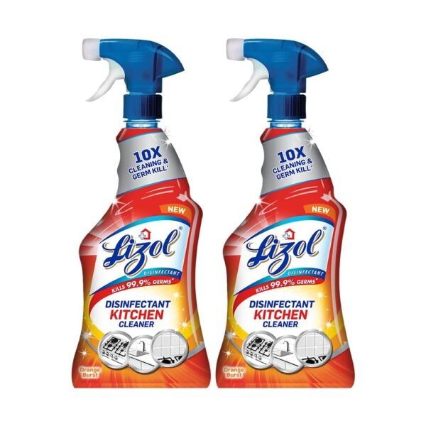 Lizol Power Kitchen Cleaner Spray - 450 ml (Pack of 2)