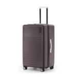 MOKOBARA The Aisle Trunk Luggage | 77 Cms Polycarbonate Shell, YKK Zippers, TSA-Approved Lock & Silent Ninja Wheels Travel Suitcase (Check-in Large, Cool Beans)