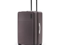 MOKOBARA The Aisle Trunk Luggage | 77 Cms Polycarbonate Shell, YKK Zippers, TSA-Approved Lock & Silent Ninja Wheels Travel Suitcase (Check-in Large, Cool Beans)