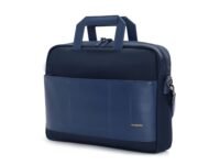 MOKOBARA The Briefcase With Adjustable Shoulder Strap Vegan Leather, Water Resistant, Fits upto 15.6" Laptops (Unisex, Blue)