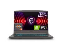 MSI Thin A15, Ryzen 5 7535HS, 40CM FHD 144Hz Gaming Laptop(16GB/512 GB NVMe SSD/Windows 11 Home/NVIDIA GeForce RTX 3050, GDDR6 4GB /Cosmos Gray/1.86Kg), B7UC-067IN