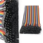 Maison Up | Dupont Male to Female Jumper Cable for Circuit Prototyping and Breadboard Wiring Solutions (Pack of 40, Each 20 CM)