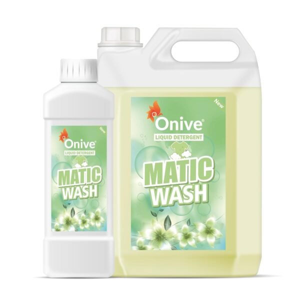 MaticWash Liquid Detergent 5 Litre + 1 Litre for Top Load and Front Load, Tough Stain Removal in Laundry, Detergent Liquid for Washing Machine - Offer Combo Pack