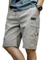 Men shorts || Men shorts cotton || Men shorts casual (Short-11-Lightgrey-L)