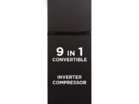 Midea 233 L, 3 Star, Frost Free Convertible 9 in 1 Double Door Refrigerator with real Inverter compressor and Deo Fresh Technology (MDRT359FGI28, Jazz Black)