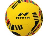 NIVIA Storm - 2024 Moulded Football - White (Yellow)