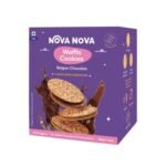NOVANOVA Belgian Chocolate Waffle Cookies - Box Of 6 - Vegetarian, 100% Eggless | No Added Preservatives (65g)