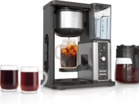 Ninja Hot & Iced XL Coffee Maker with Rapid Cold Brew, 4 Brew Styles, 8 Sizes Small Cup to Travel Mug, Single-Serve Coffee Brewer, 12-Cup Carafe, Permanent Filter, Removable Reservoir, Black, CM371