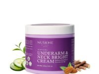 Nuskhe By Paras | Underarm & Neck Brightening Cream for Dark Skin | With Licorice, Bearberry & Vitamin E | Helps Reduce Dark Spots & Pigmentation | For Underarms, Neck, Inner Thighs, Elbows & Knees | For Men & Women | 100gm