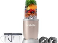 Nutribullet Pro 900W Champagne Gold, 12 Pcs Set, Usa #1 Mixer / Grinder / Smoothie Maker, "The Original ", Food Processor, Best Blender, 3 Unbreakable Jars, 2 Blade Set (Wet & Dry) - 900 Watts