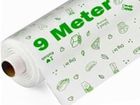 OFIXO 9 Meters Food Wrapping Paper Roll - Premium Non-Stick Butter Wrapping Paper. Food Wrapping Paper, Re-heatable Non Stick Paper, Oven Safe Parchment Paper