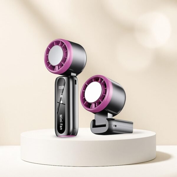 One94Store X49 Portable Mini Fan | 12,000 RPM Turbo Motor | Touch Control | 100-Speed Dial | 3000mAh Battery | USB Type-C Rechargeable | Power Display | Up to 12 Hours Cooling