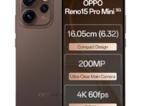 Oppo Reno15Pro mini 5G (Cocoa Brown, 12GB RAM, 256GB Storage) with No Cost EMI/Additional Exchange Offers