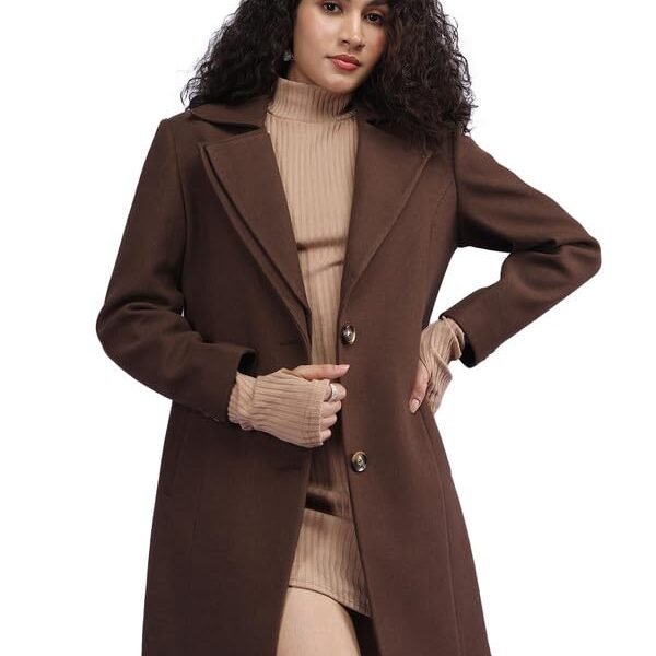 PLAGG Women Winter Long Length Overcoat