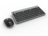 Portronics Key2 Combo Wireless Keyboard and Mouse Set,with 2.4 GHz USB Receiver,Silent Keystrokes,1200 DPI Optical Tracking,Compact Design,Multimedia Keys for PC,Laptop & USB Supported Devices(Grey)