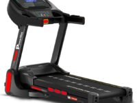 PowerMax Fitness TDM-98 4HP Foldable Motorized Manual Incline Treadmill for Home Use, 110kg Max User, Max Speed-10kmph, Preset programs, Heart Rate Sensors, AUX, Speaker, USB, LED Display,Black