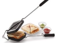 Premium Non-Stick Grill Sandwich Toaster-Make Delicious Sandwiches In Minutes|Long-Lasting Double-Coating Non-Stick Layer|Sandwich Griller And Toaster|Easy-To-Use & Durable|Black, 1000 Watts