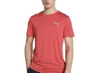 Puma Men's Polyester Solid Slim Fit T-Shirt for Cricket and Gym | Teams Cricket Heather Tee
