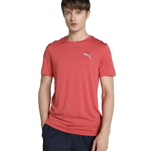 Puma Men's Polyester Solid Slim Fit T-Shirt for Cricket and Gym | Teams Cricket Heather Tee
